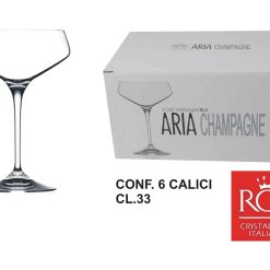 Calice Conf. 6 Pz. Cl.33 Aria Champagne Rcr-8007815253272
