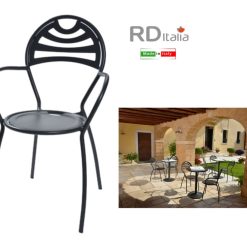 Poltrona Wave 2 Antracite Acciaio Pre-Zincato-8022513016769