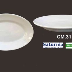 Vassoio Ovale Tivoli Cm.31 Porcellana Bianco-8003342100010