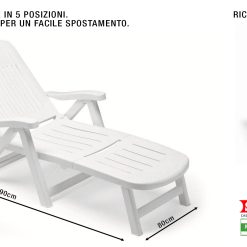 Lettino California Bianco-8005733012575