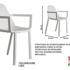 Poltrona Piu' Lino-8005733233512