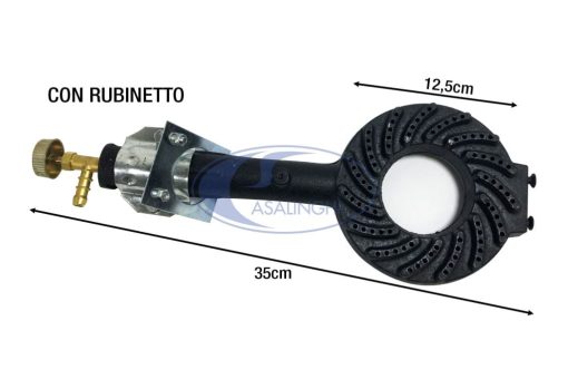 Bruciatore X Fornelloni Con Rubinetto Cm.30-3999900006830