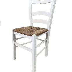 Sedia Lory Paglia Laccata Bianco-8033003304730