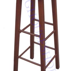 Sgabello Legno Tondo Massello Noce H.80-8033003305065