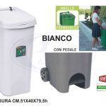 Bidone Urban Eco System Lt.80 Con Pedale Bianco-8003507256040