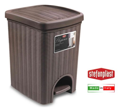 Pattumiera C/Pedale Elegance Lt.20 Tortora Stefanplast-8003507308022