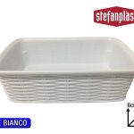 Cestino Elegance S Cm.20X14X6H Bianco Stefanplast-8003507309005