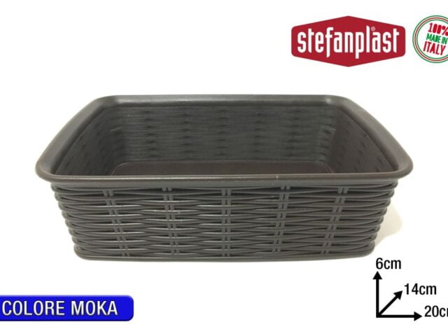 Cestino Elegance S Cm.20X14X6H Moka-8003507309029