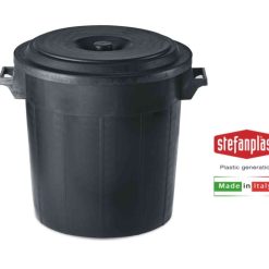 Bidone S/C Lt 50 Nero Stefanplast-8003507250604