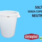 Bidone S/C Lt 50 Neutro Stefanplast-8003507250659