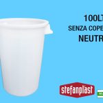 Bidone S/C Lt 100 Neutro Stefanplast-8003507251151