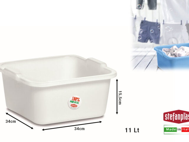 Bacinella Quadra Pe Cm.34X34 Neutro-8003507663411