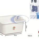 Bacinella Quadra Pe 38X38 Neutro-8003507663817