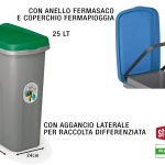 Pattumiera Eco System Lt.25 Verde-8003507707412