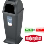 Cestino Diablo Con Posacenere Antracite Stefanplast-8003507710603