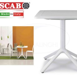 Tavolo Eco Fisso Cm.70X70 Color Lino-