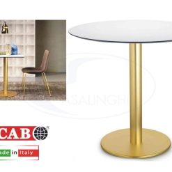 Tavolo Base Tiffany Piano Compact Cm.60 Eff. Marmo Di Carrara-8005733517087