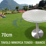 Tavolo Minorca Tondo Cm.70 Bianco-