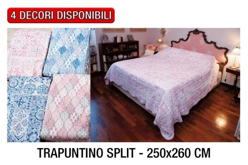 Trapuntino Split Cm.250X260 4 Dec. Ass.-8021785452343