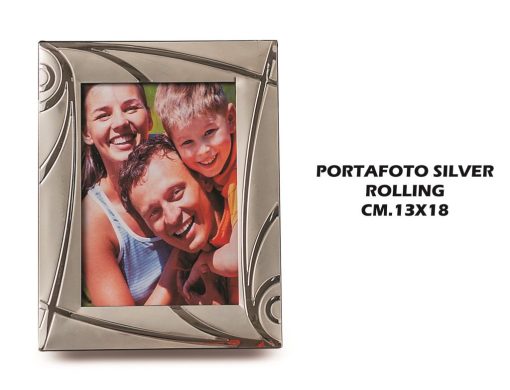 Portafoto Silver Rolling Cm.13X18-8021785557628