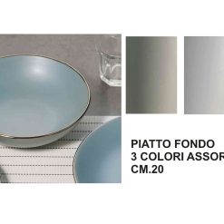 Piatto Fondo Bond Cm.20 3 Col.-8021785599482