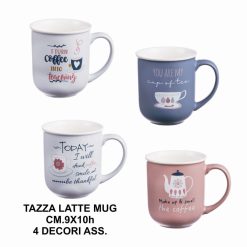 Tazza Latte Mug Nbc Cm.9X10H 4 Dec. Ass.-8021785659674