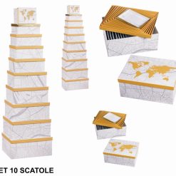 Scatole Cartone Set 10 Pz. Dec. Stampato-8021785669840