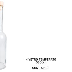 Bottiglia Vetro Opera Cc.500 Con Tappo-8057018591169