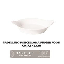 Padellino Porcellana Finger Food Cm.7