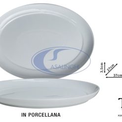 Vassoio Ovale Cm.37X27X3