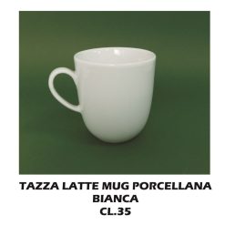 Tazza Latte Mug Porcellana Bianca-8053369014067