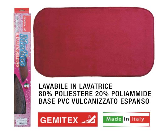 Tappeto Merlino Cm.40X70 Bordeaux-8016209070555