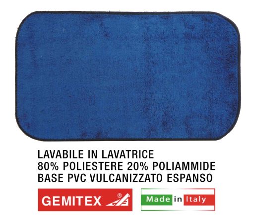 Tappeto Merlino Cm.50X140 Blu-8016209076045