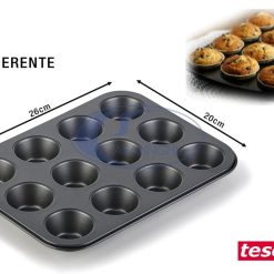 Stampo Muffin 12 Forme Mini Cm.26X20 Tescoma-8595028478464