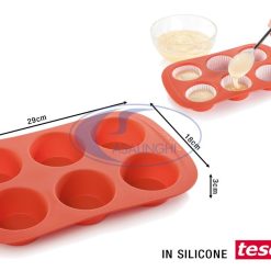 Stampo Muffin Silicone 6 Impronte Cm.29X18X3H-8595028490749