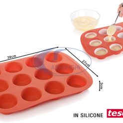 Stampo Muffin Silicone 12 Impronte Cm.39X27X3H-8595028490756