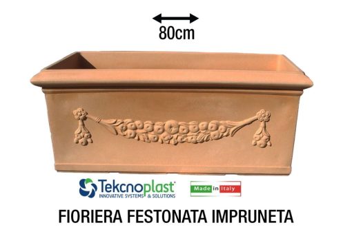 Fioriera Festonata Cm.80 Impruneta-8056450702683