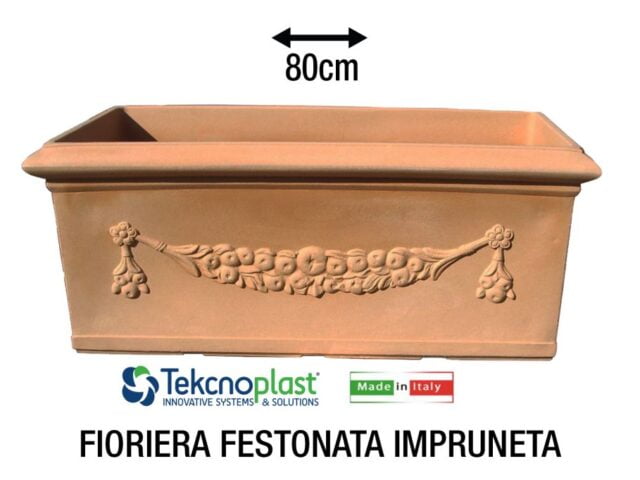 Fioriera Festonata Cm.80 Impruneta-8056450702683