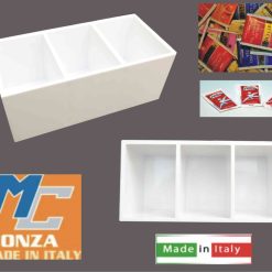 Portabustine Bar 3 Posti Bianco Piccolo-8032568855237