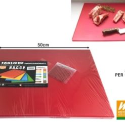 Tagliere In Pe Prof. Cm.50X40X2H Rosso-8032568856241