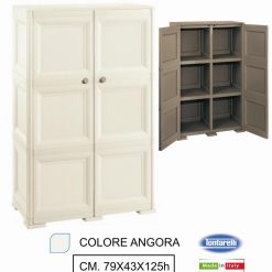Armadio 2 Ante Cm.79X43X125H Angora 210E-8009404176870