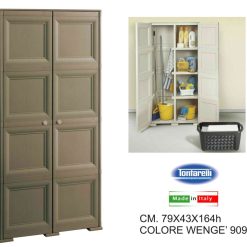 Armadio 2 Ante Cm.79X43X164H Wenge' 909E-8009404177136