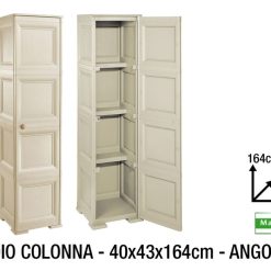 Armadio 1 Anta Cm.40X43X164H Angora 210 Tontarelli-8009404182178
