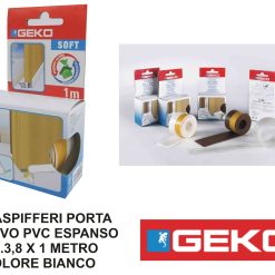 Paraspifferi Porta Adesivo Pvc Espanso Mm.38X1 Mt. Bianco Soft-8014846000928