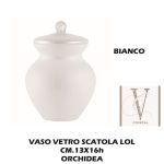 Vaso Vetro Scatola Bianca Cm.13X16H Lol Orchi-8050539465674