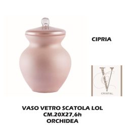 Vaso Vetro Scatola Cipria Cm.20X27H Lol Orchidea-8050539465766