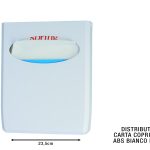 Distributore Carta Copriwater Abs Bianco Basica-8033433774790