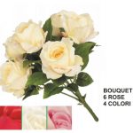 Bouquet Rosa X6 4 Col. Ass.-8052461282114