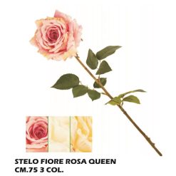 Fiore Stelo Rosa Queen 3 Col.-8031244200194