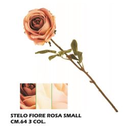 Fiore Stelo Rosa Small 3 Colori-8031244200217